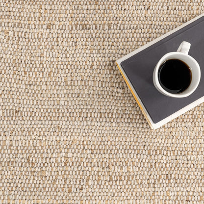 nuLOOM Elfriede Hand Woven Area Rug, 9x12, Natural, Jute And Cotton