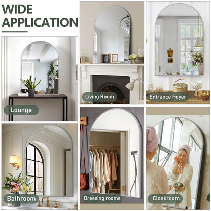 Arched Bathroom Vanity Mirrors, 2 Pack, 36x24 Inch