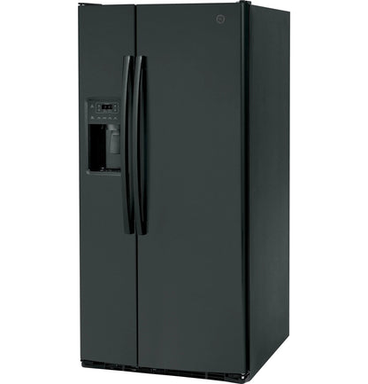GE APPLIANCES Side By Side Freestanding Refrigerator - GSS23GGPBB