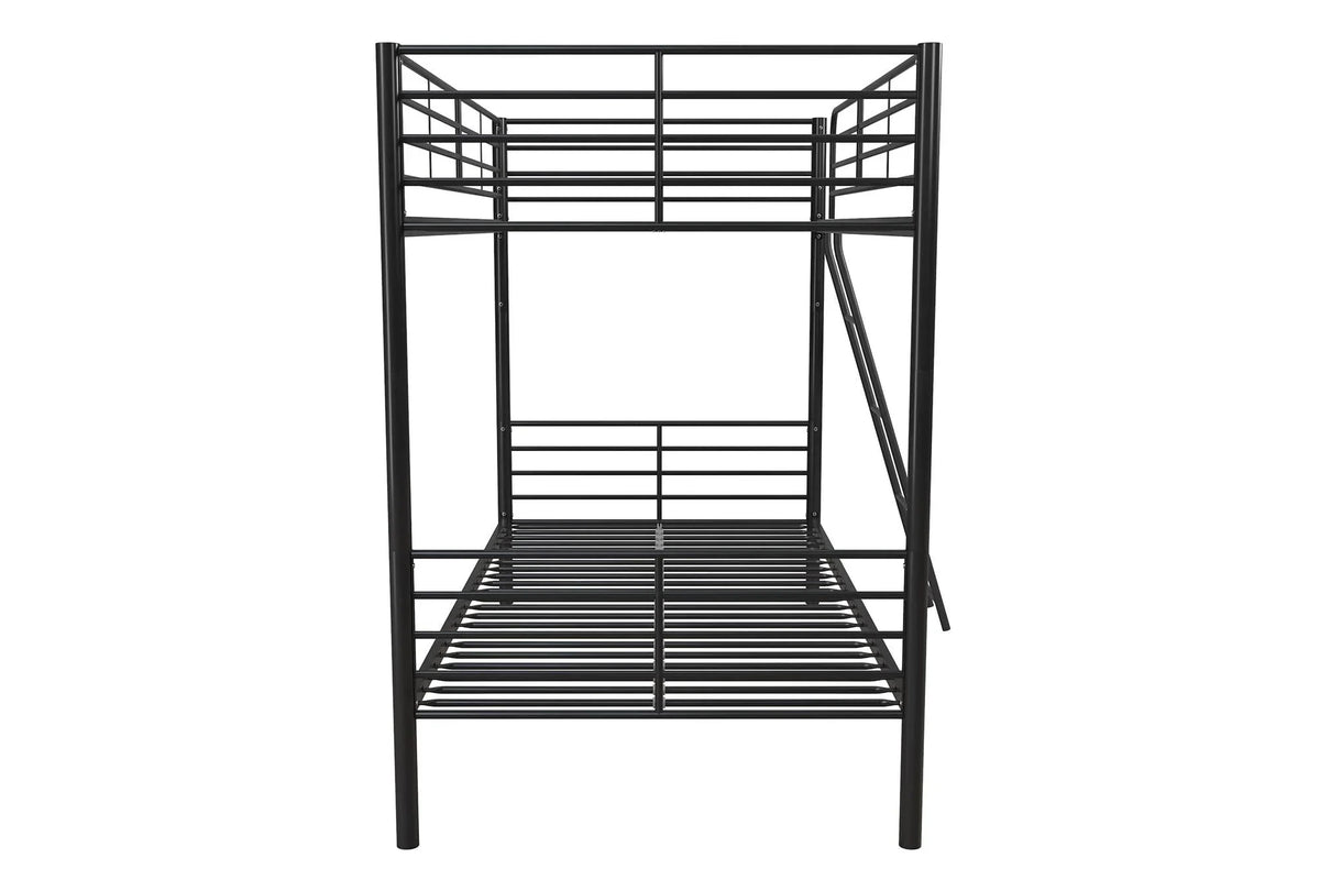 Mainstays Convertible Twin Over Twin Metal Bunk Bed - Black