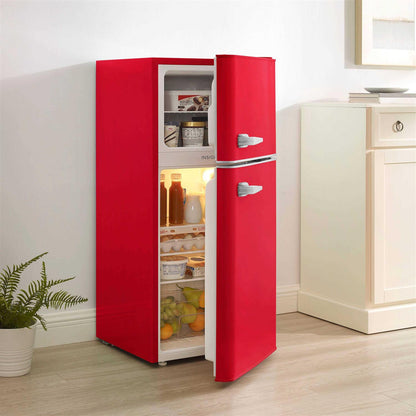 Insignia 4.5 Cu. Ft. Retro Mini Fridge With Top Freezer - NS-CFR45R3