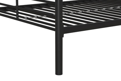 Mainstays Convertible Twin Over Twin Metal Bunk Bed - Black