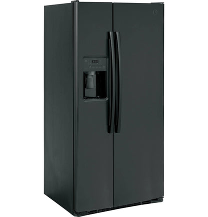 GE APPLIANCES Side By Side Freestanding Refrigerator - GSS23GGPBB