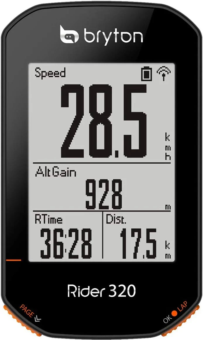 GPS Bicycle Computer, Black - Rider 320