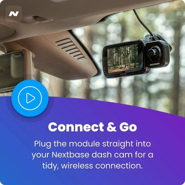 Nextbase Compact Dual Dash Cam Front And Rear 2.5in HD IPS Screen, 1080p Full HD, Black - 222X