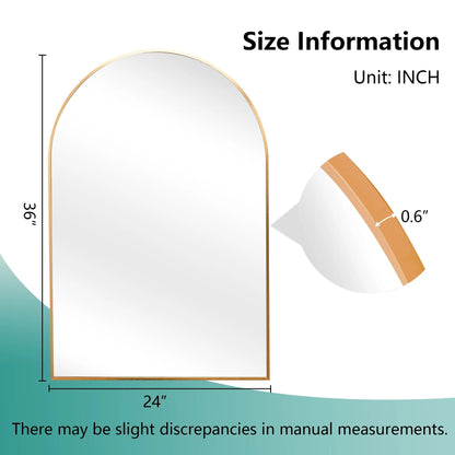 Arched Bathroom Vanity Mirrors, 2 Pack, 36x24 Inch